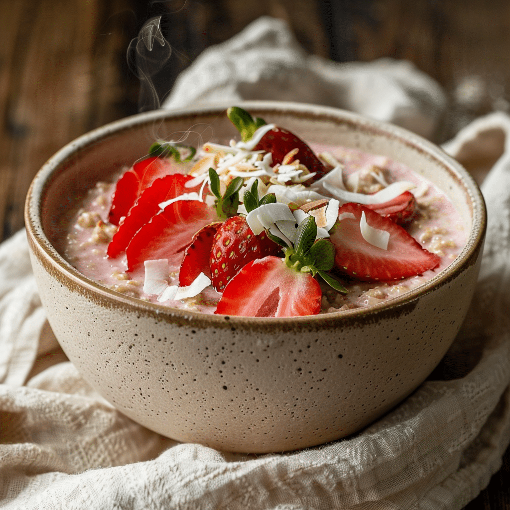Strawberry Coconut Oatmeal Recipe