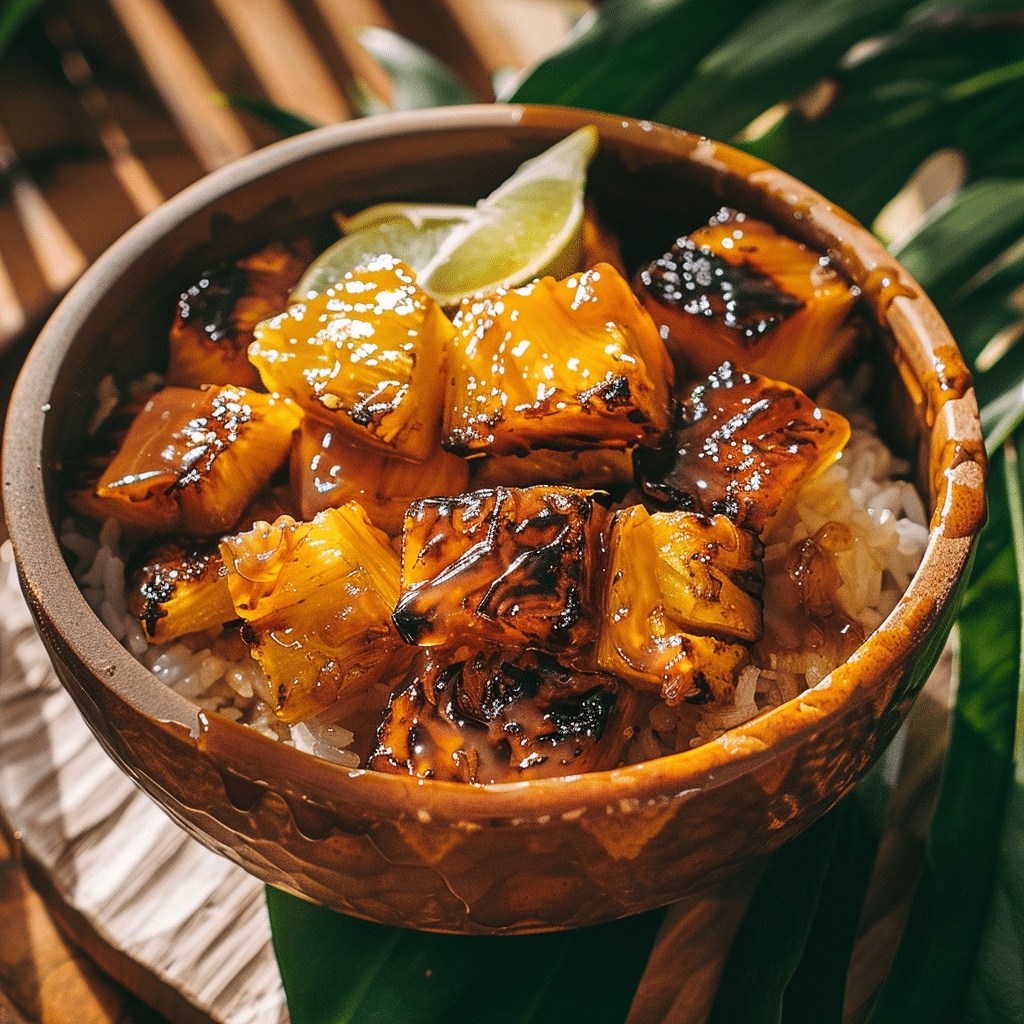 Caramelized Pineapple Rice Bowl Recipe