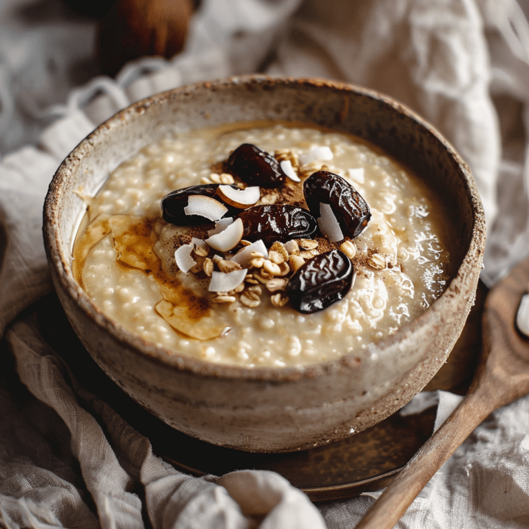 Coconut Date Breakfast Porridge Recipe