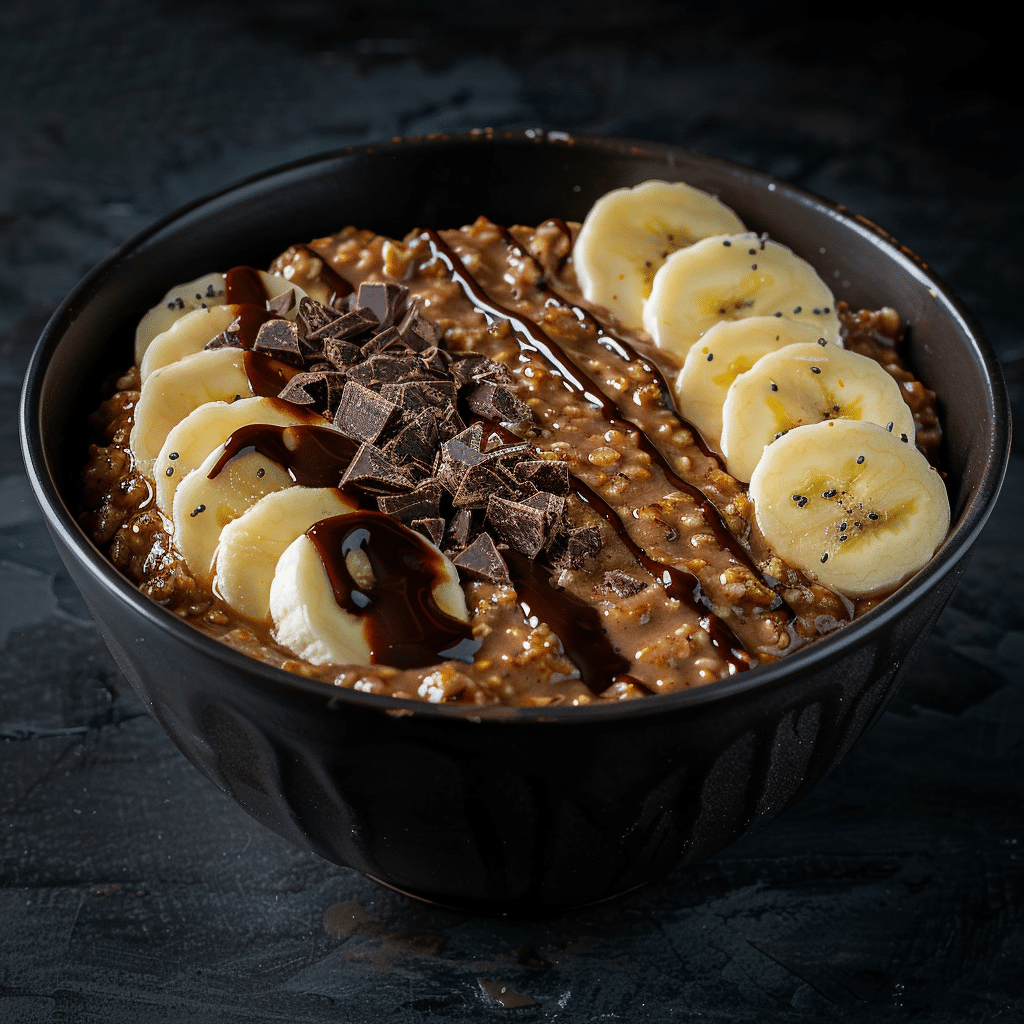Chocolate Banana Oatmeal Bowl Recipe
