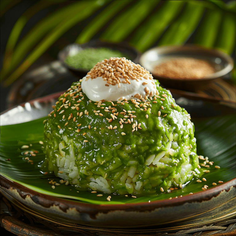 Pandan Coconut Sticky Rice Recipe