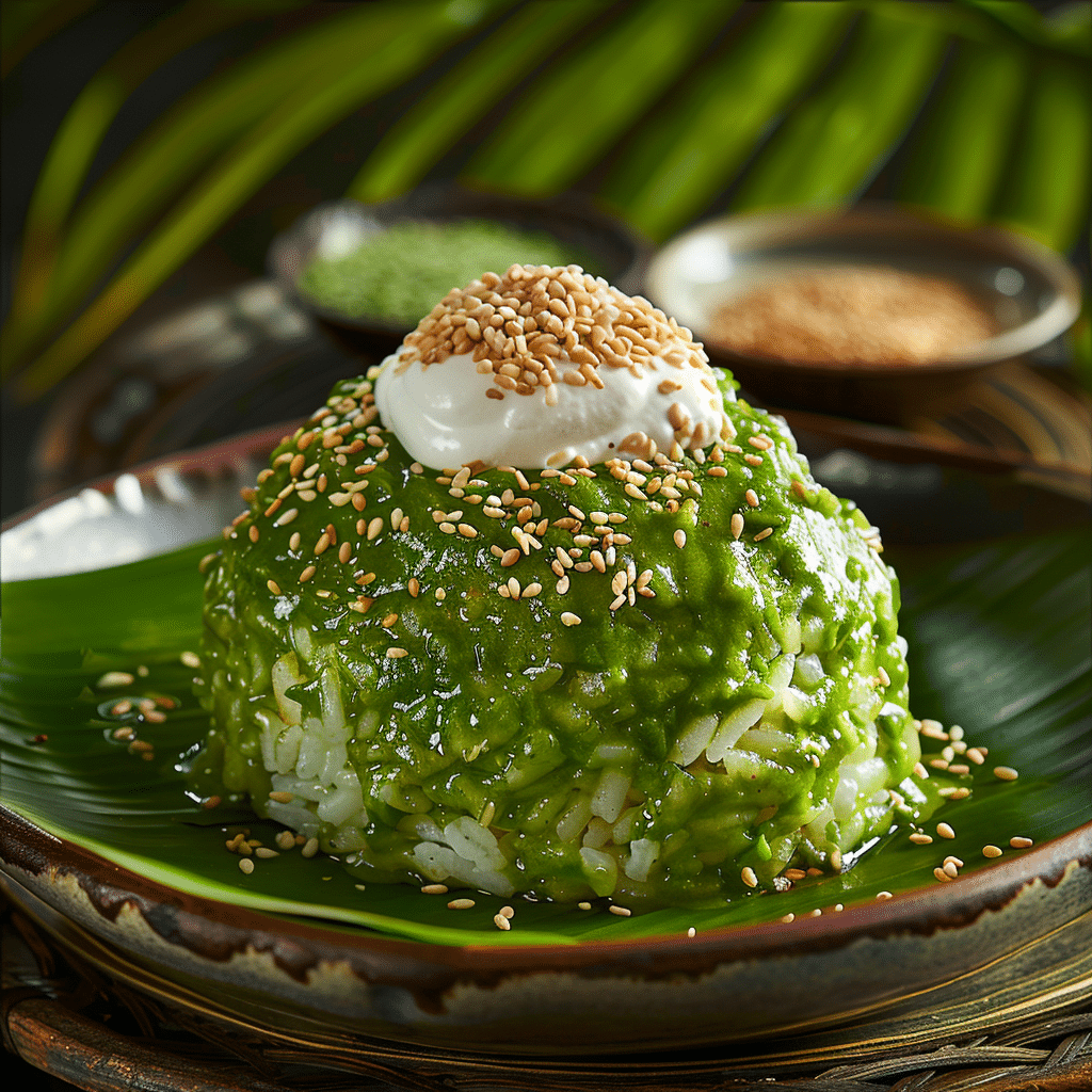 Pandan Coconut Sticky Rice Recipe