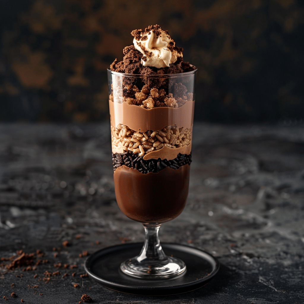 Mocha Rice Parfait with Chocolate Soil Recipe - Recipe Image