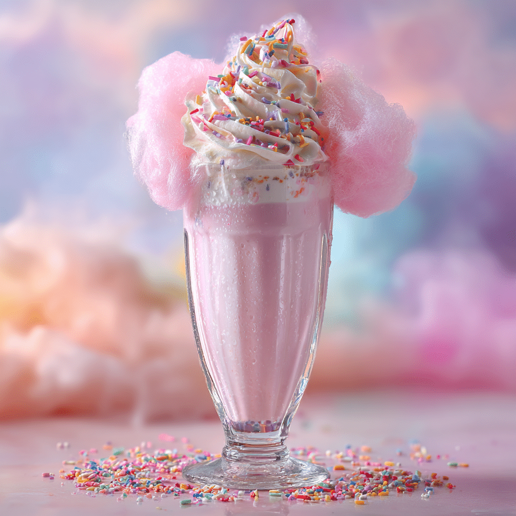Cotton Candy Milkshake Recipe - Recipe Image