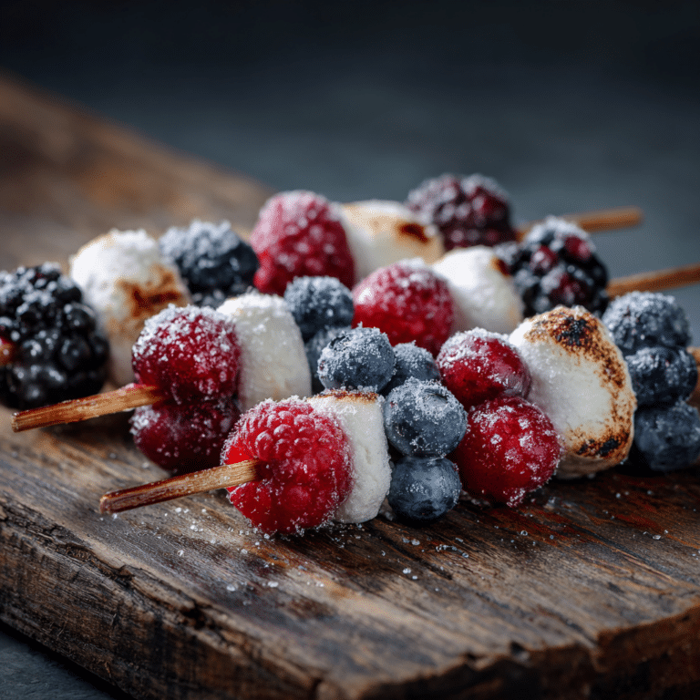 Frozen Berry Marshmallow Skewers Recipe