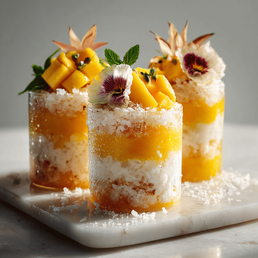 Mango Coconut Snow Cups Recipe