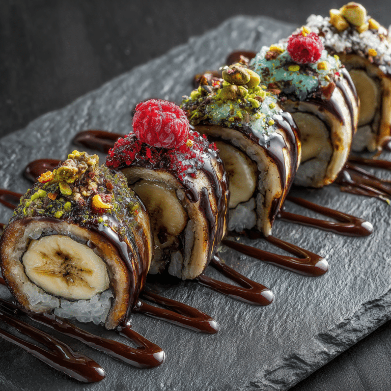 Chocolate Banana Sushi Rolls Recipe