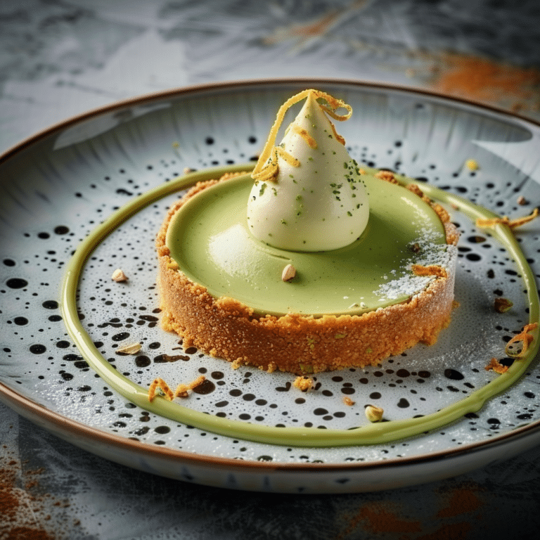 Pistachio Praline Tart with Orange Zest Cream Recipe