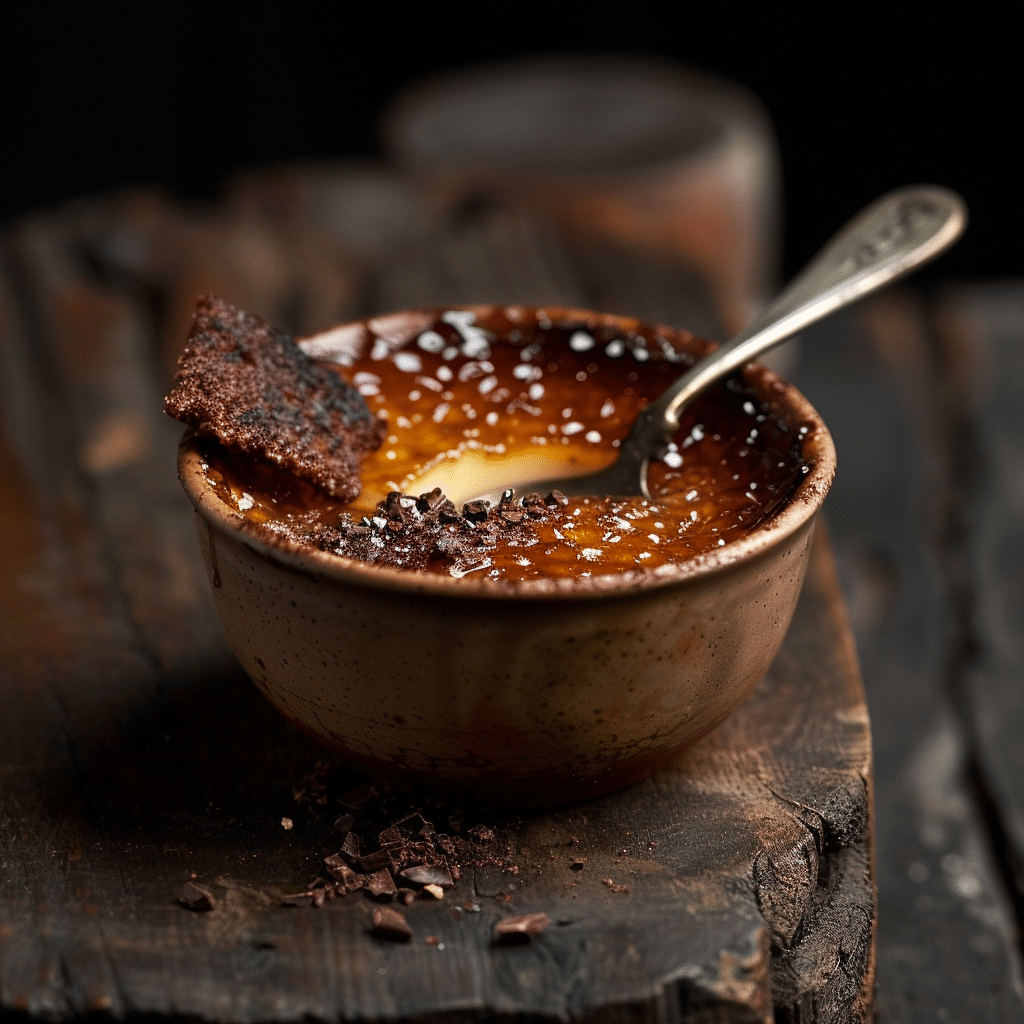 Espresso Crème Brûlée with Cocoa Nib Tuile Recipe