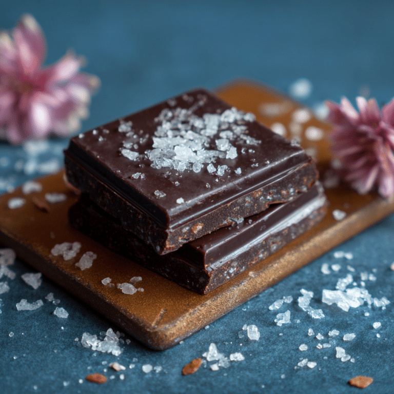 Dark Chocolate Square with Sea Salt Recipe