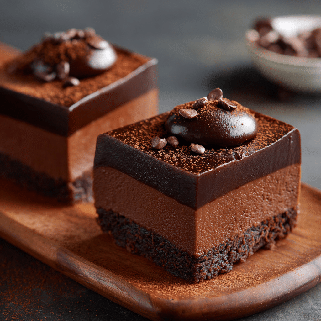 Dark Chocolate Ganache with Cocoa Dust Recipe - Recipe Image