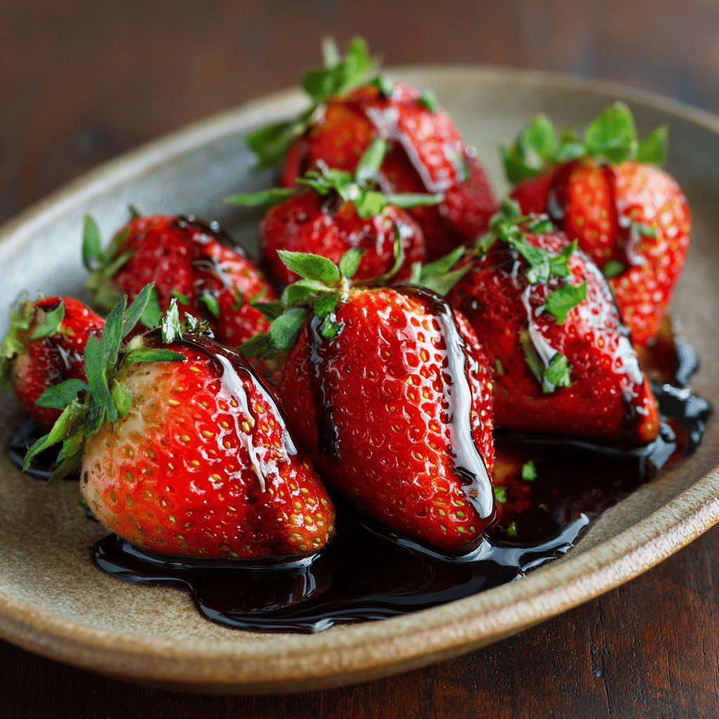 Fresh Strawberries with Aged Balsamic Recipe
