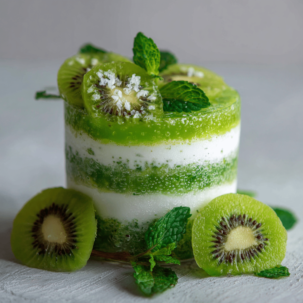 Frozen Kiwi Mint Layers Recipe