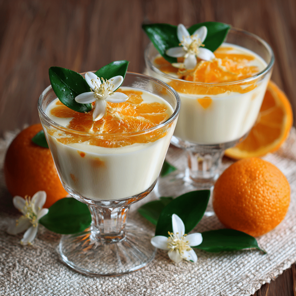 Orange Blossom Panna Cotta Glass Recipe