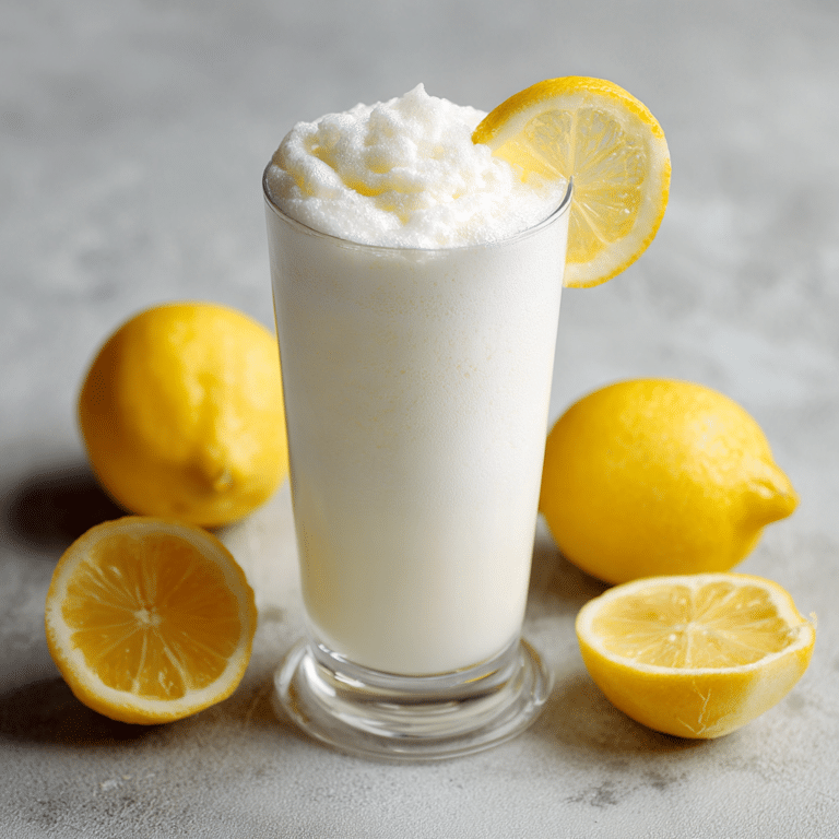 Yogurt Lemon Salted Foam Drink Recipe