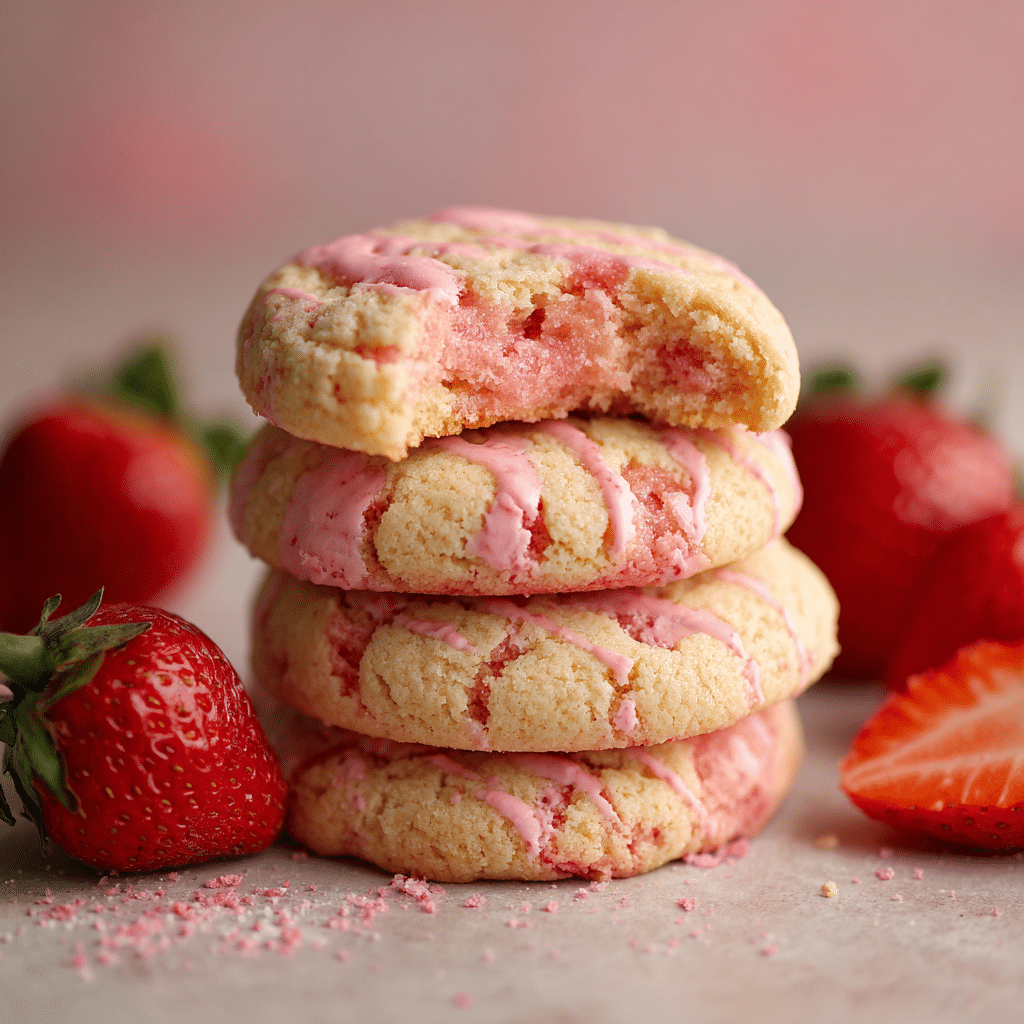 Strawberry Cookies Recipe