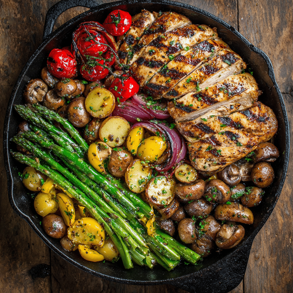 Grilled Chicken with Veggies Recipe