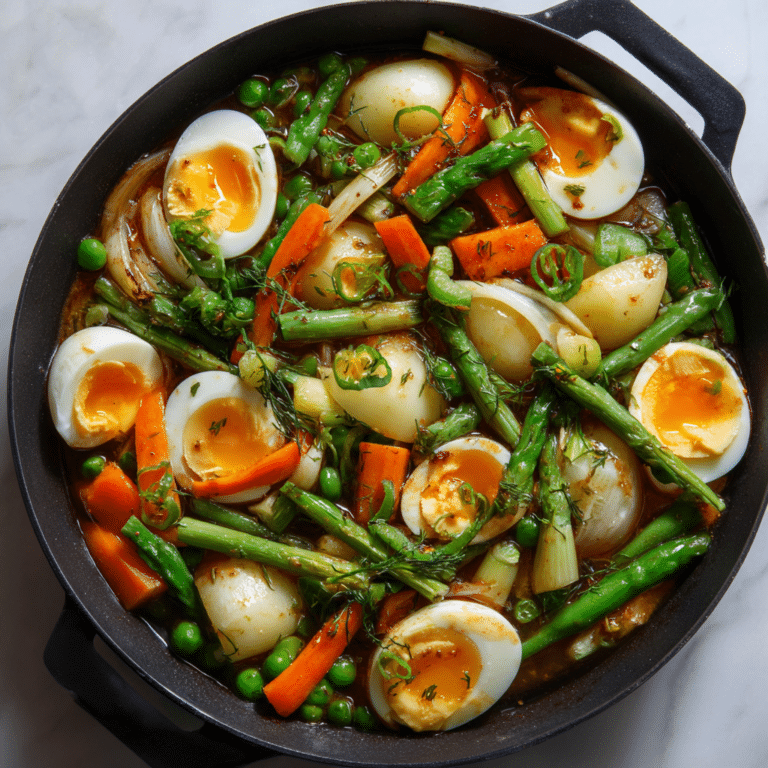 Boiled Eggs with Vegetables Recipe