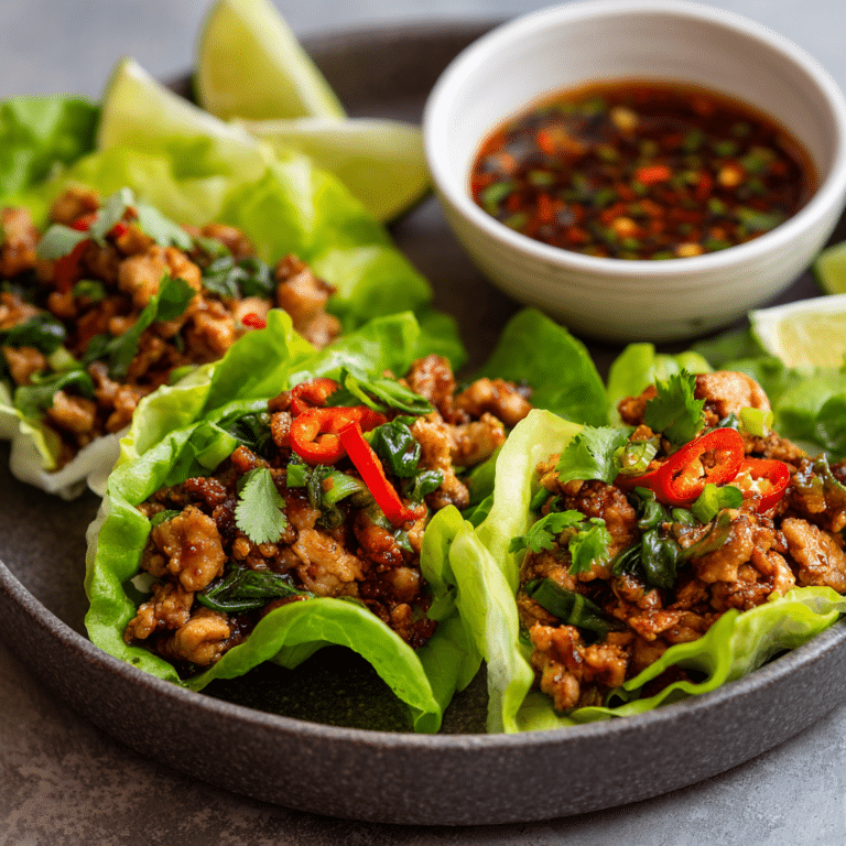 Chicken Lettuce Wraps Recipe