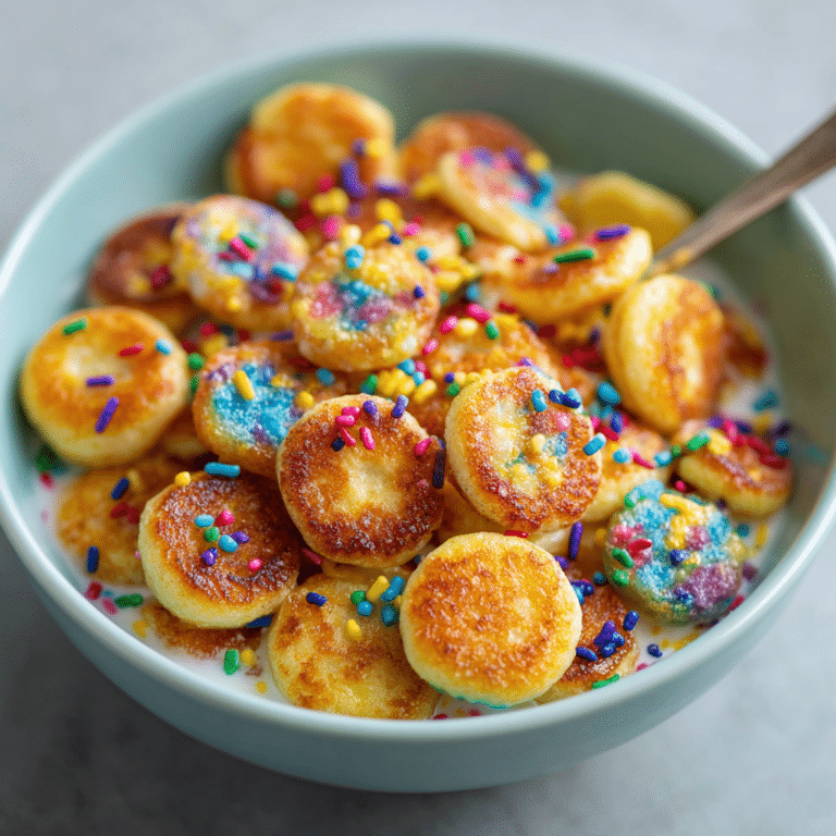 Mini Pancake Cereal Recipe