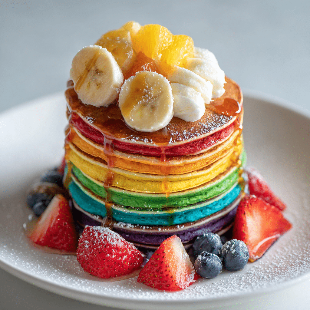 Rainbow Pancakes Recipe