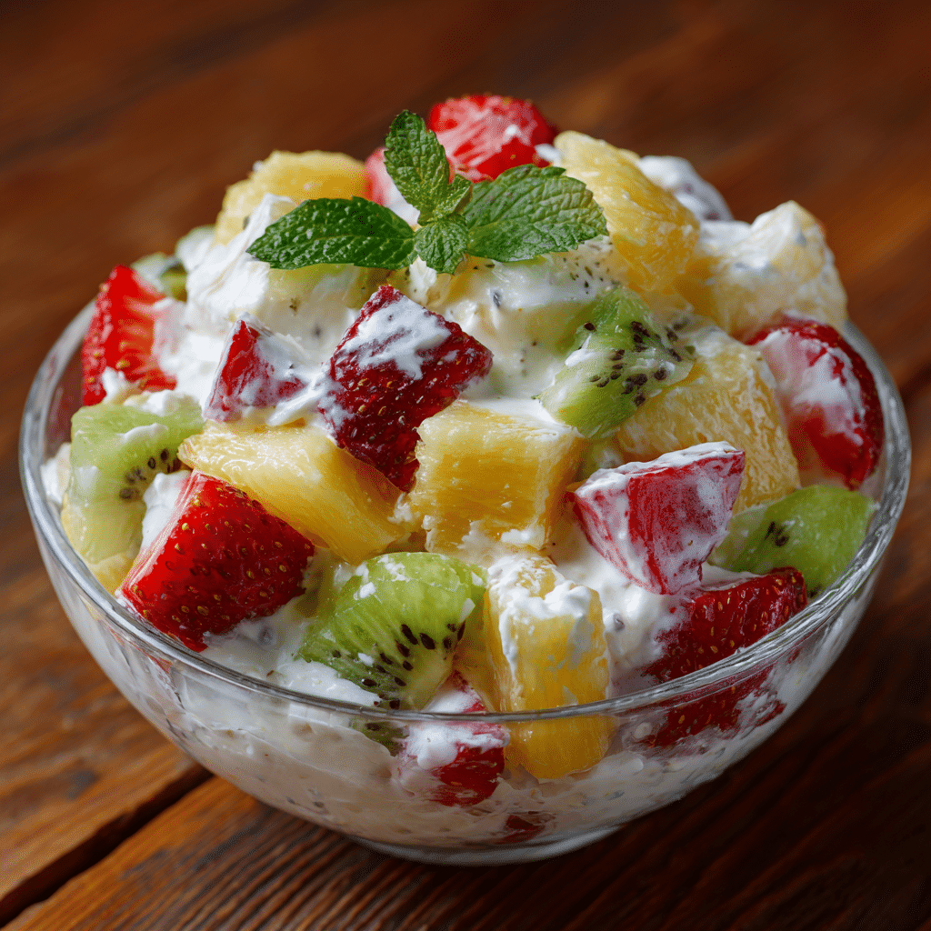 Fruit Salad with Cream Recipe