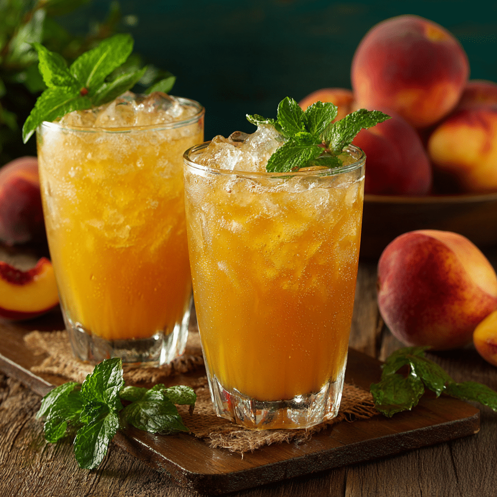 Peach Iced Drink Recipe