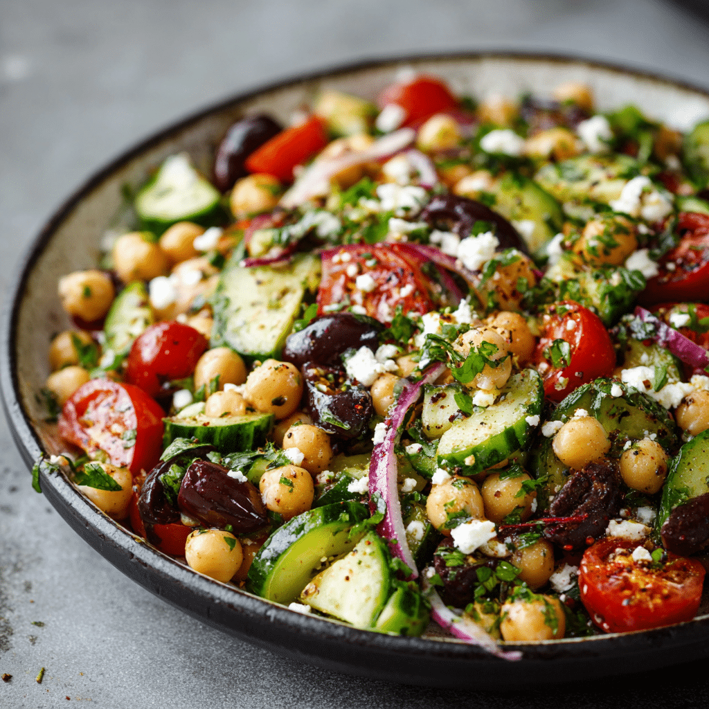 Mediterranean Chickpea Salad Recipe - Recipe Image