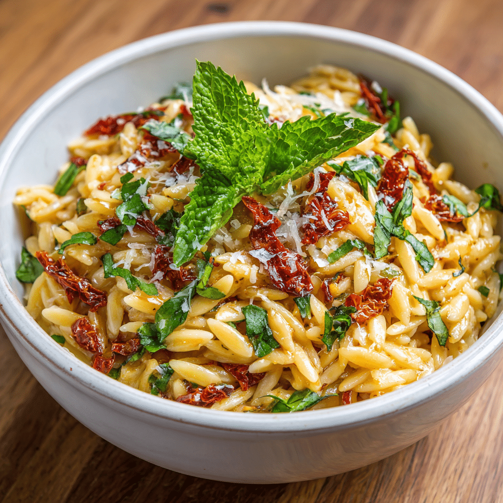 Creamy Sun-Dried Tomato Orzo Recipe