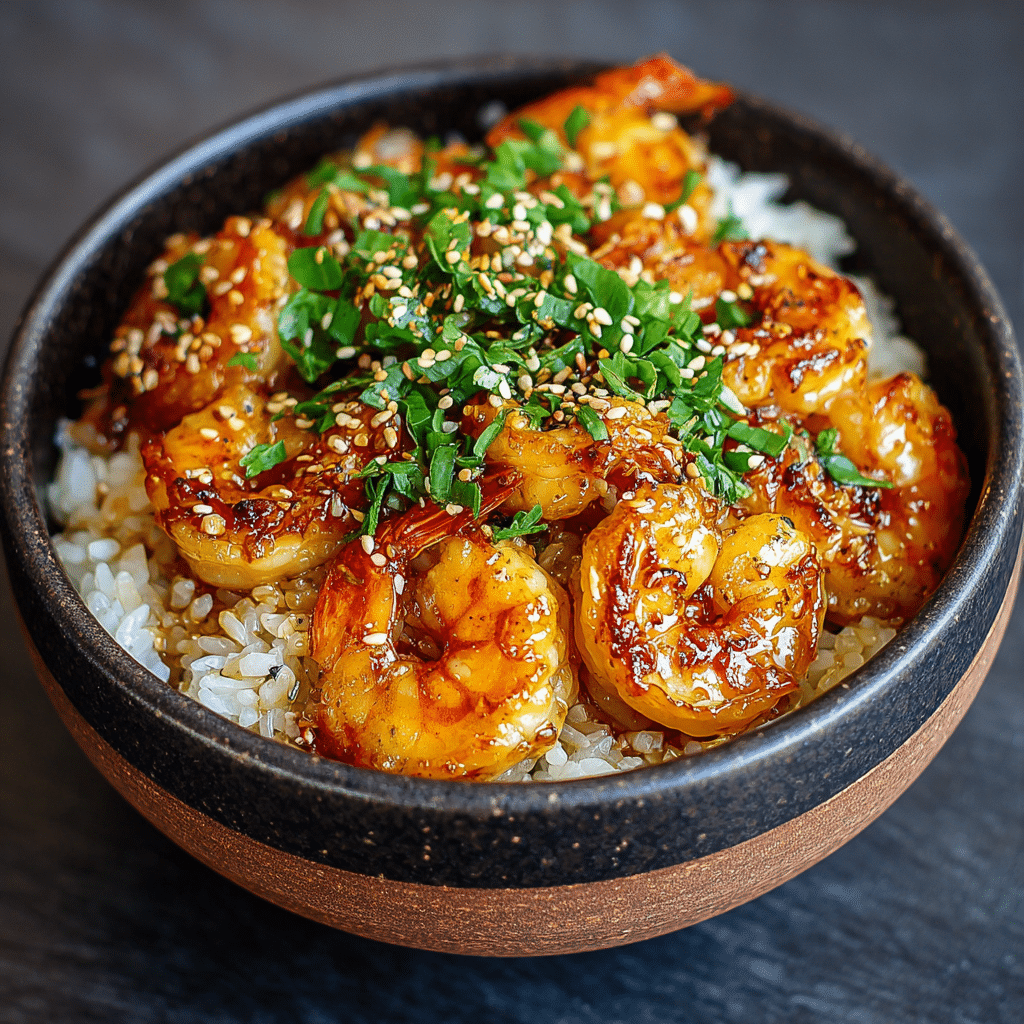 Shrimp Garlic Rice Bowl Recipe