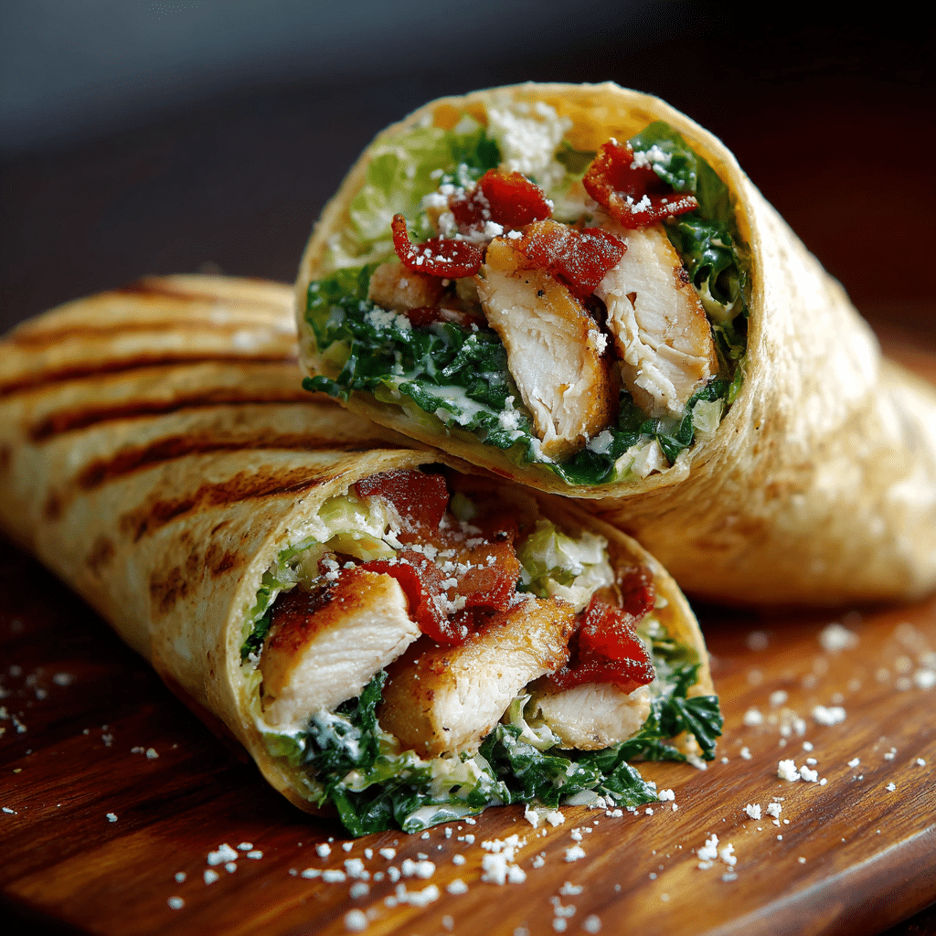 Chicken Caesar Wraps Recipe
