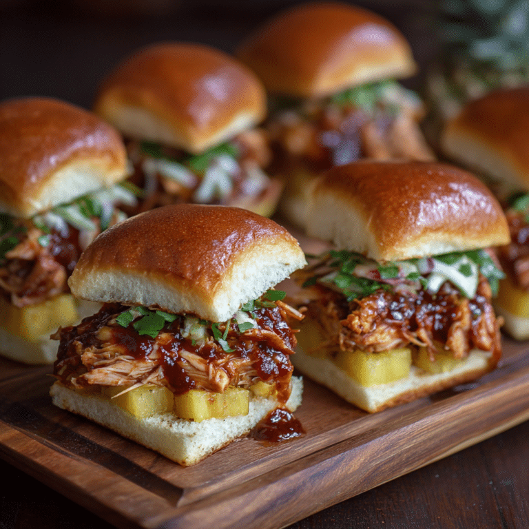 BBQ Chicken Pineapple Sliders Recipe