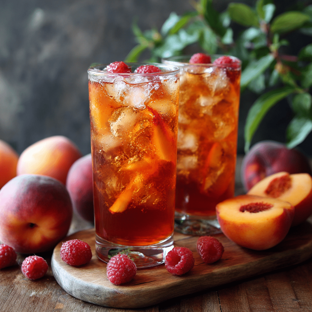 Raspberry Peach Iced Tea Recipe