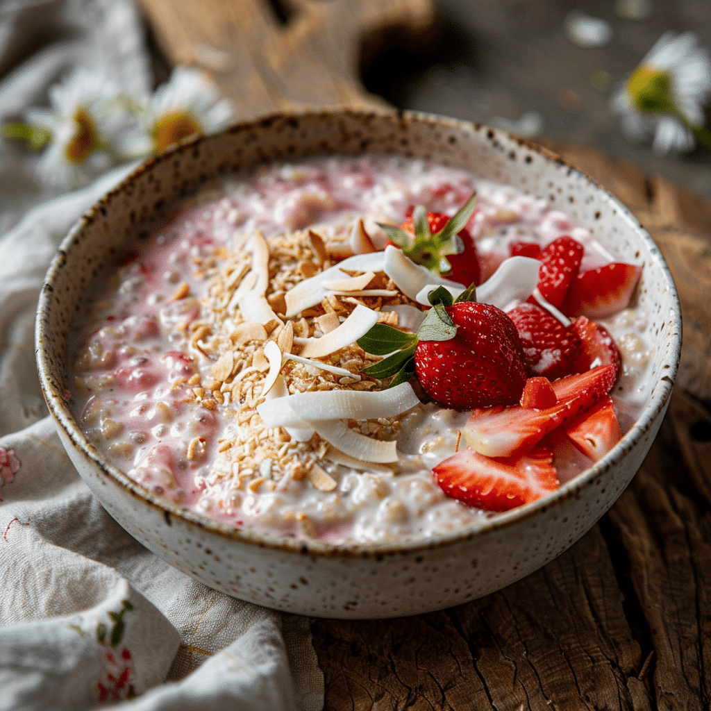 Strawberry Coconut Oatmeal Recipe - Recipe Image