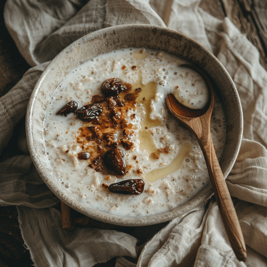Coconut Date Breakfast Porridge Recipe - Recipe Image