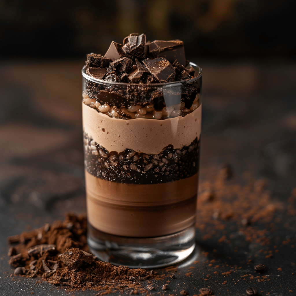 Mocha Rice Parfait with Chocolate Soil Recipe - Recipe Image