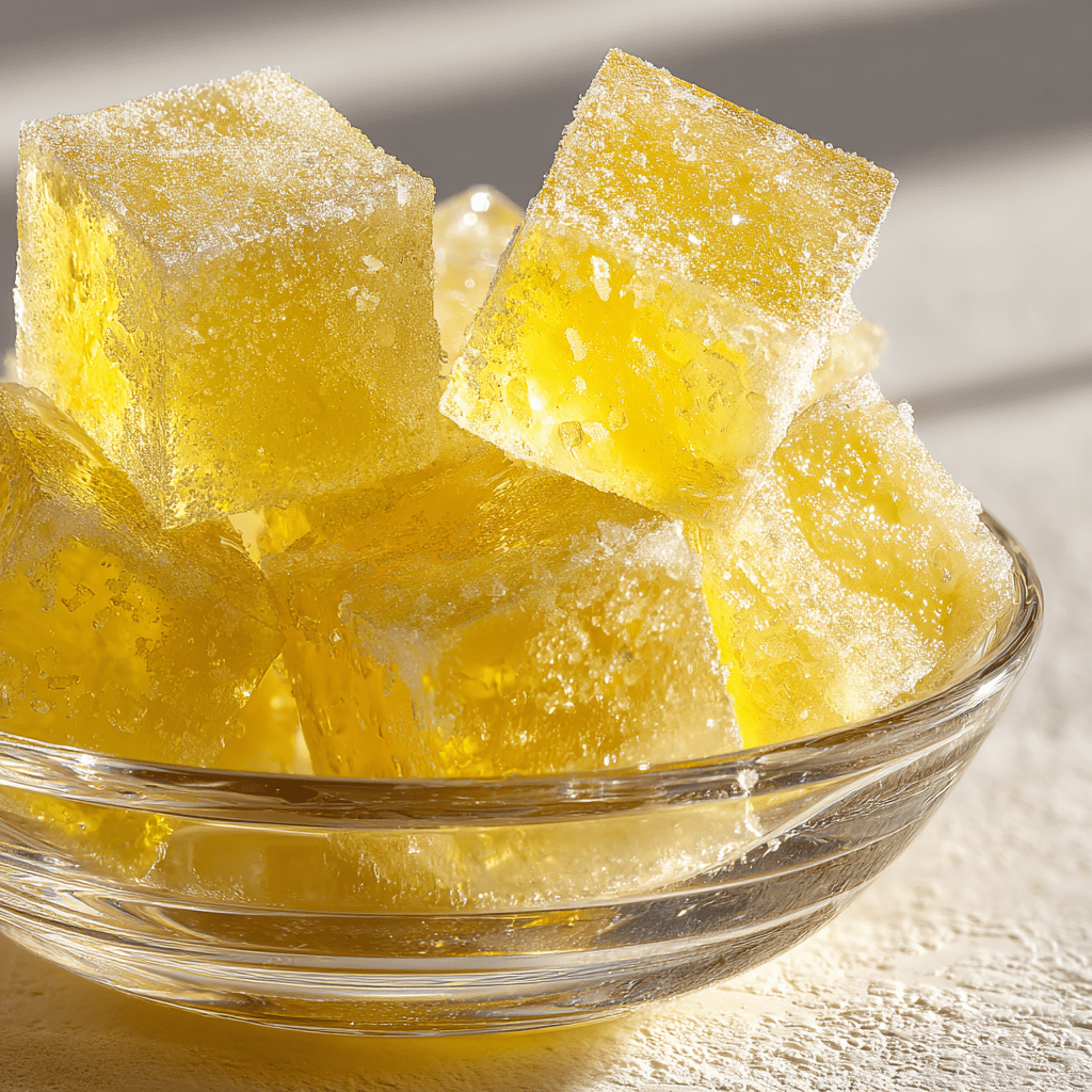 Frozen Lemonade Gummy Cubes Recipe - Recipe Image