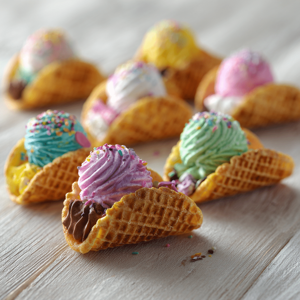 Mini Ice Cream Taco Shells Recipe - Recipe Image
