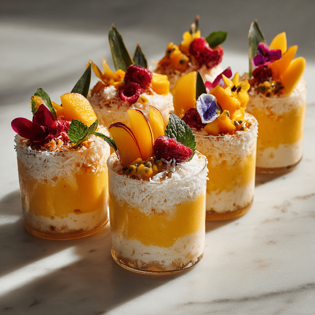 Mango Coconut Snow Cups Recipe - Recipe Image