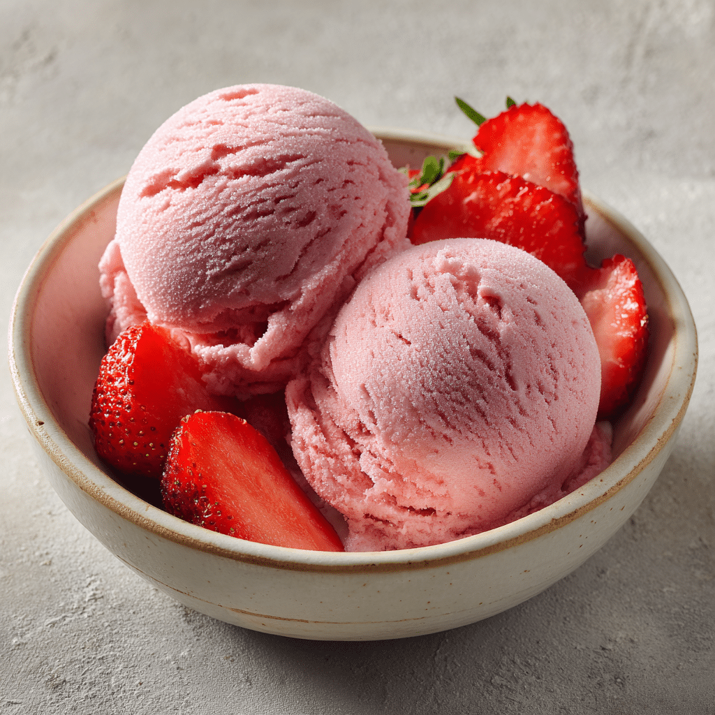 Instant Strawberry Ice Cream (No Cream) Recipe - Recipe Image