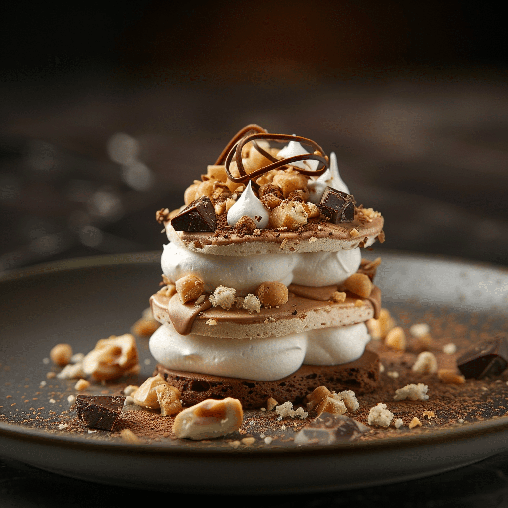 Hazelnut Dacquoise with Chocolate Chantilly Recipe - Recipe Image