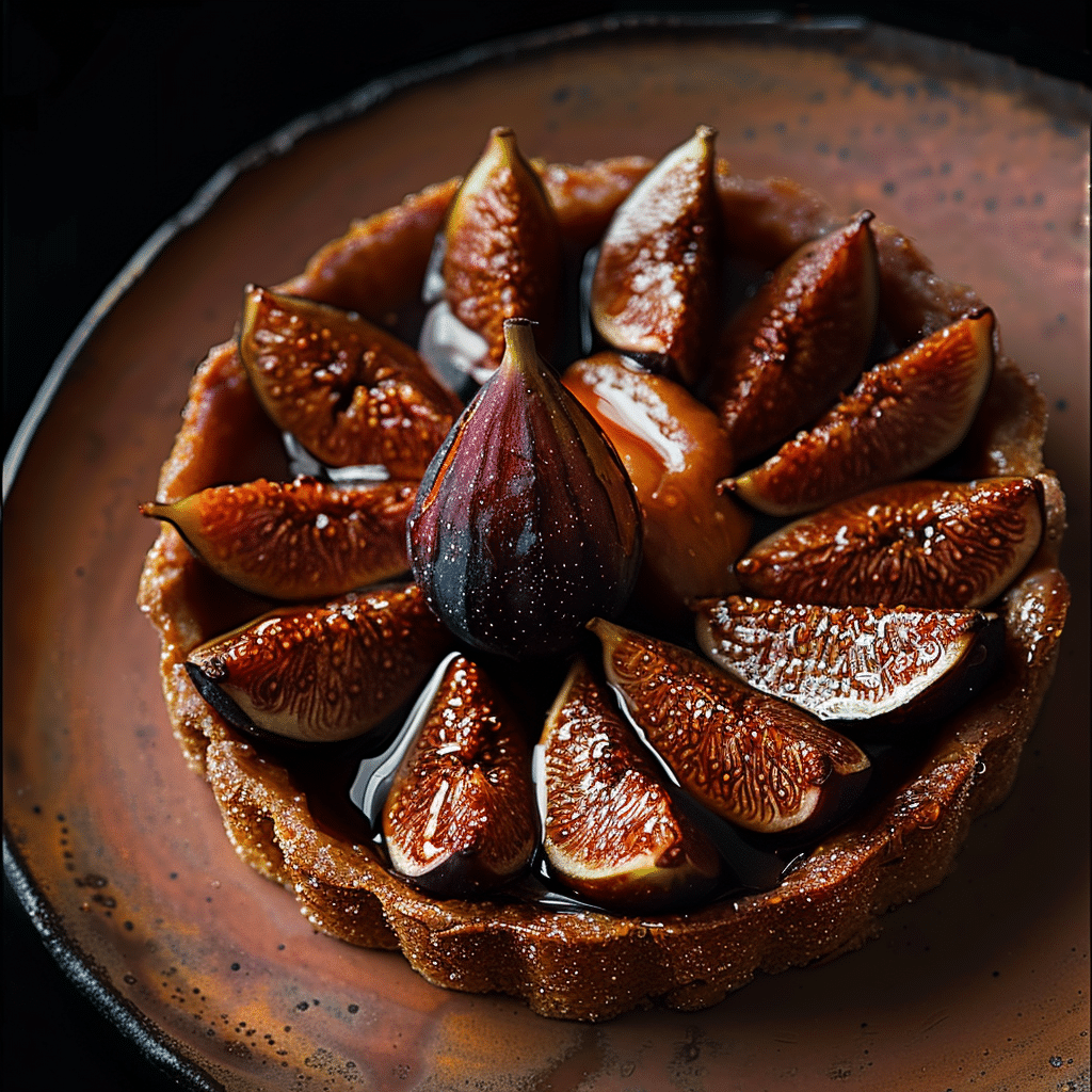 Caramelized Fig Tart with Goat Cheese Cream Recipe - Recipe Image