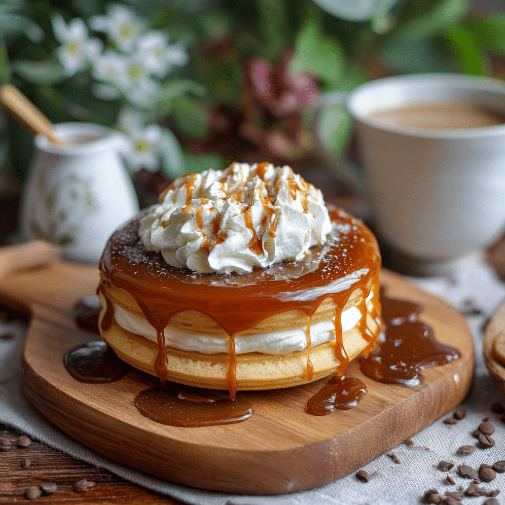 Caramel Disk with Cream Touch Recipe - Recipe Image