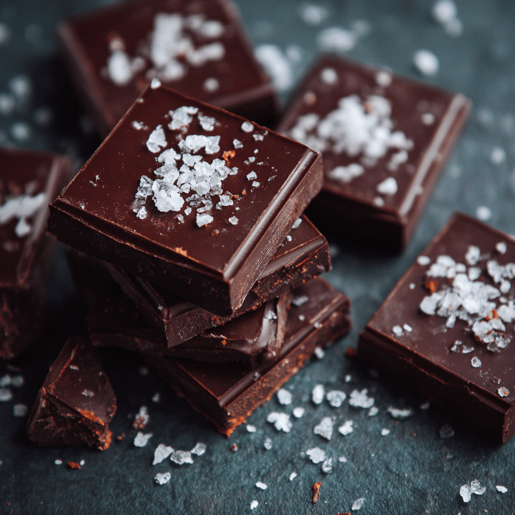 Dark Chocolate Square with Sea Salt Recipe - Recipe Image