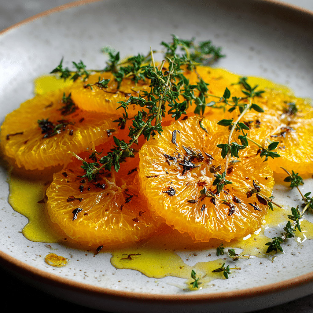 Orange Segment with Honey and Thyme Recipe - Recipe Image