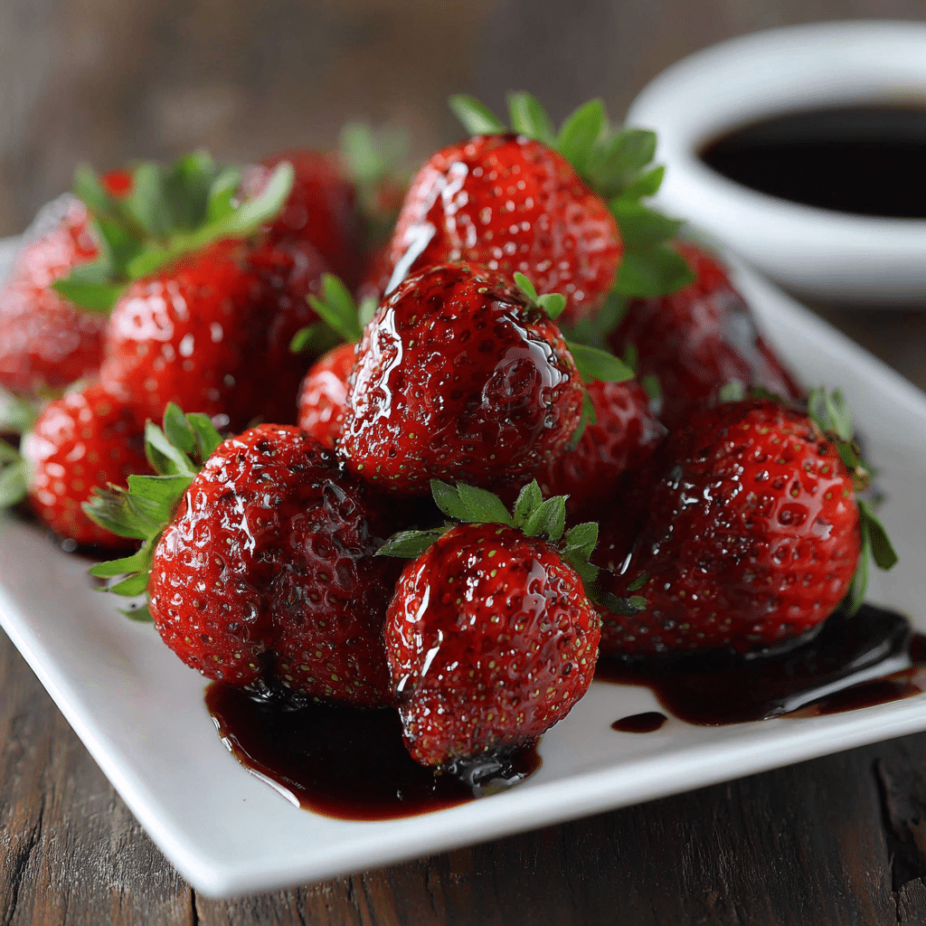 Fresh Strawberries with Aged Balsamic Recipe - Recipe Image