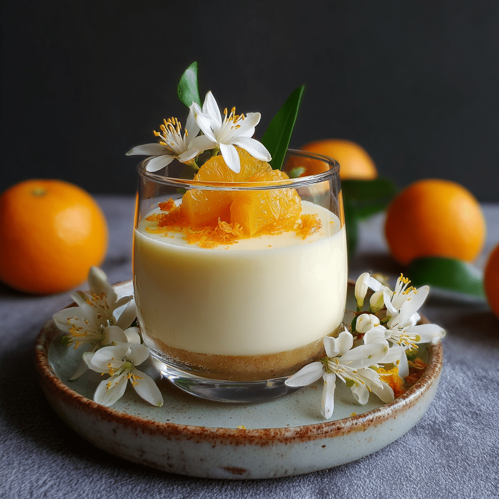 Orange Blossom Panna Cotta Glass Recipe - Recipe Image