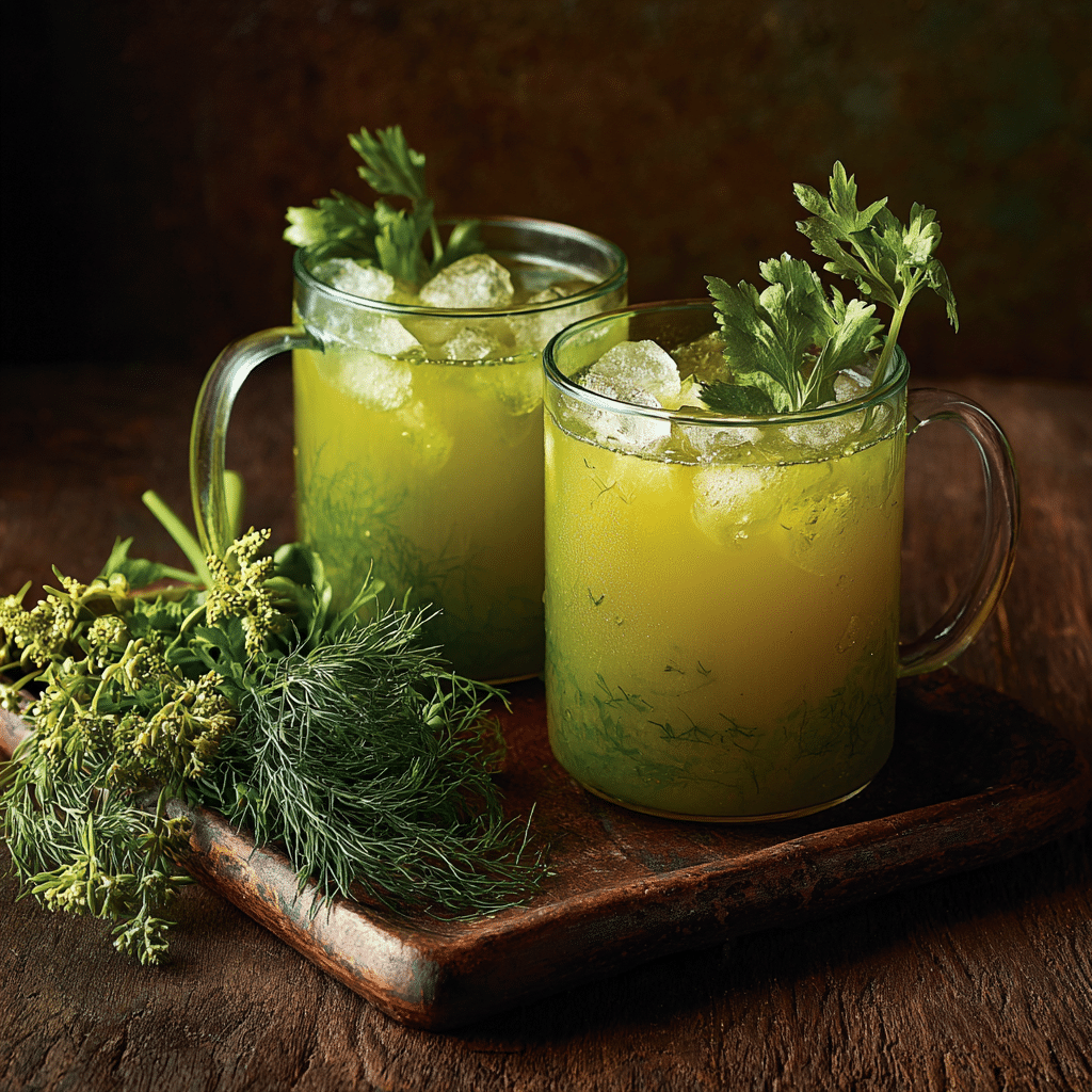 Iced Herb Broth (Chilled Savory Drink) Recipe - Recipe Image
