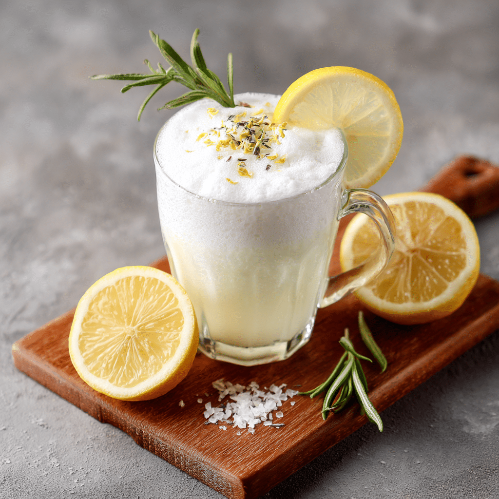 Yogurt Lemon Salted Foam Drink Recipe - Recipe Image