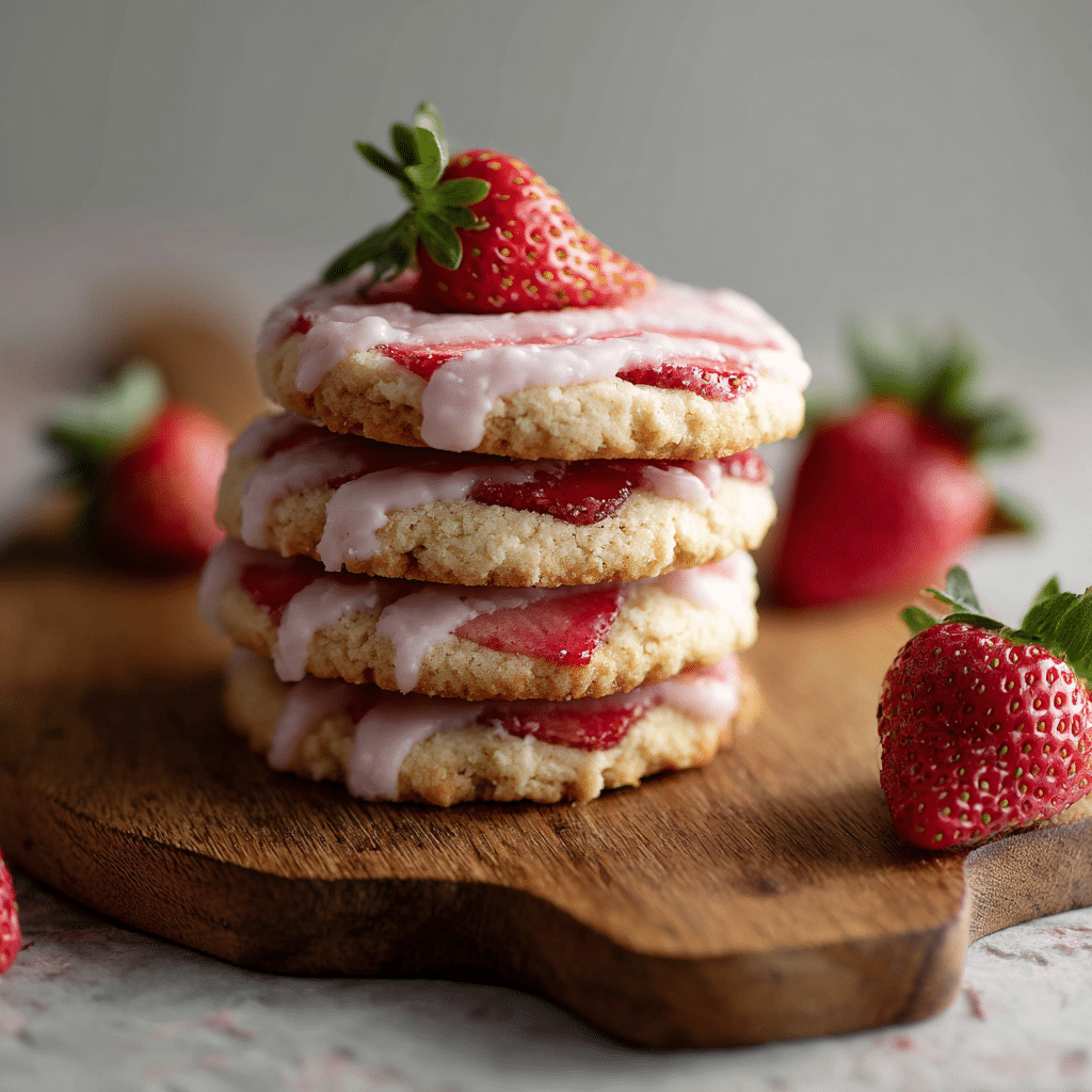 Strawberry Cookies Recipe - Recipe Image